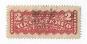 Canada Sc #F1b 2c deep red vermilion used FVF