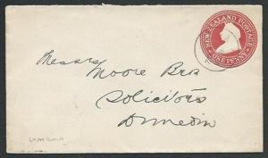 NEW ZEALAND 1902 QV 1d envelope used WAIHOLA cds to Dunedin................59400