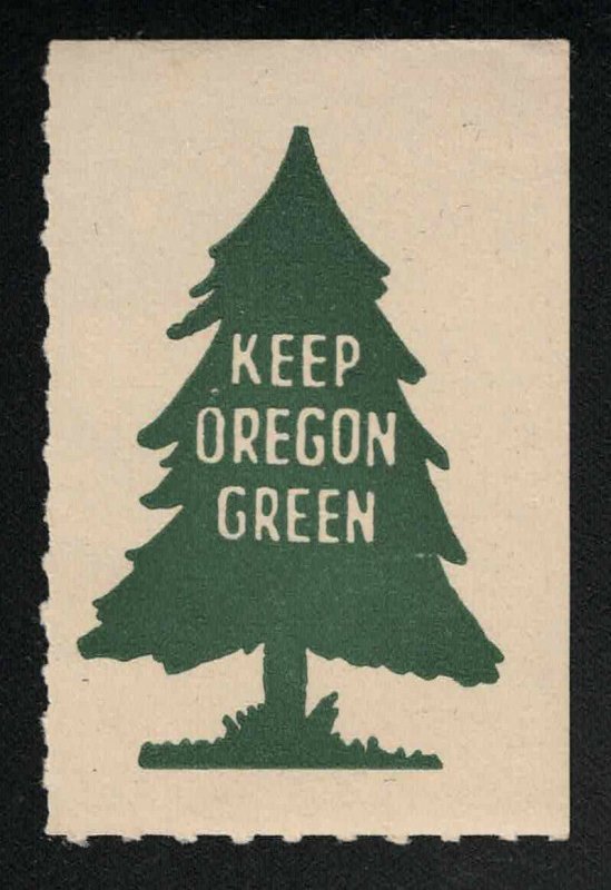 Keep Oregon Green Vintage Poster Stamp