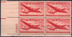 C32, PB-4 #23483L/L. \DC-4 Skymaster\ MNH .5 cent