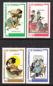 Dominica 754-757 Norman Rockwell MNH VF