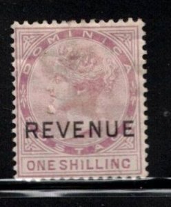 DOMINICA Scott # 9 MH - With Revenue Overprint