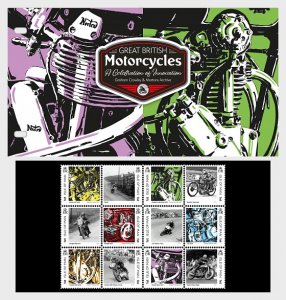 Stamps of the Isle of Man 2018. - Great British Motorcycle - A Celebration of In