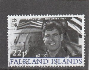 Falkland Islands  Scott#  823a  Used  (2002 Prince Andrew Visit)