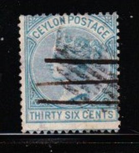 Album Tesori Ceylon Scott# 70 36c Victoria VF Usato