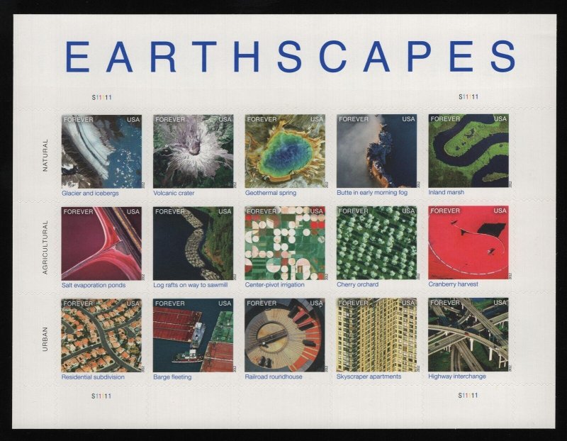 #4710 Earthscapes, Mint **ANY 5=FREE SHIPPING**