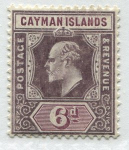 Cayman Islands KEVII 1907  1d overprinted One Halfpenny used