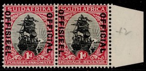 SOUTH AFRICA GV SG O13a, 1d black & carmine, M MINT. Cat £65.