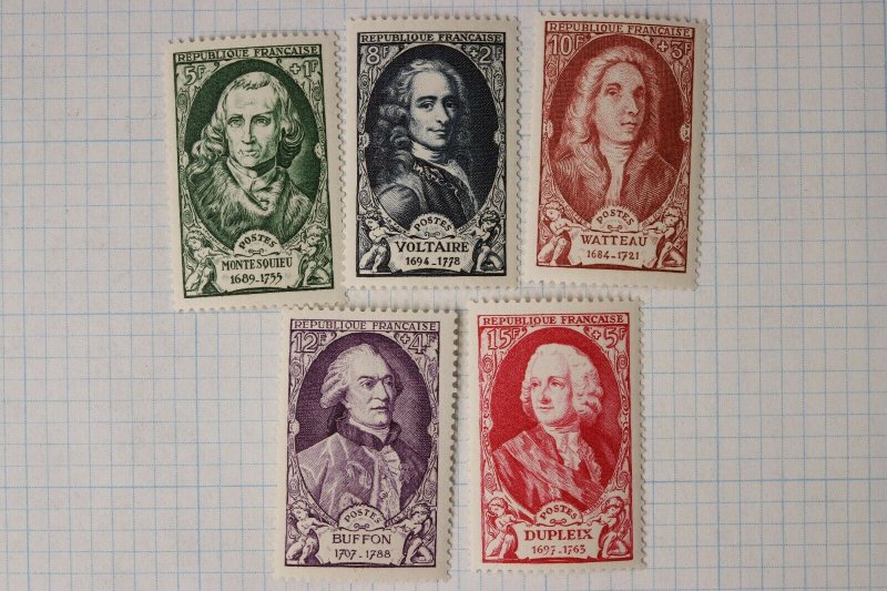 France sc#B238-B242 short set -B243 Mint MNH cv$15.00