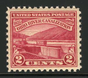 United States Scott #681 2¢ Ohio River Canalization MNH Original Gum Stamp