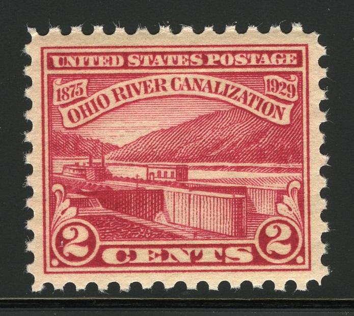 United States Scott #681 2¢ Ohio River Canalization MNH Original Gum Stamp