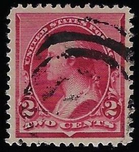 Scott #220 - $70.00 – XF-used – PSE cert graded XF-90J - Extra large margins!