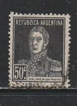 1923 Argentina - Sc 334 - used VF - single - San Martin