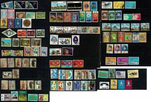 Malaysia collection of M/U w cpl sets 1960s-80s