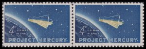 US 1193 Project Mercury 4c horz pair MNH 1962