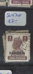 BAHRAIN (P0502B) ON INDIA KGVI   4 A     SG 47     VFU 