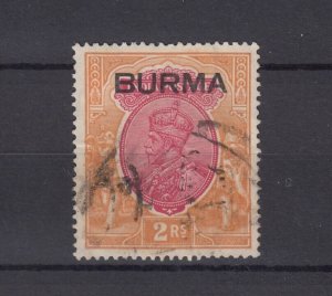 Burma KGV 1937 2R SG14 VFU BP2155 