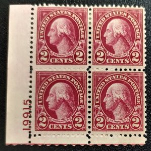 Scott Stamp #634b & 634-1926 Scarce Washington Carmine-Lake, MPH OG- SCV $2,250