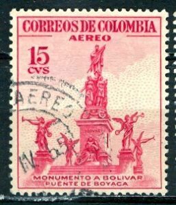 Colombia; 1954: Sc. # C242: Used Single Stamp