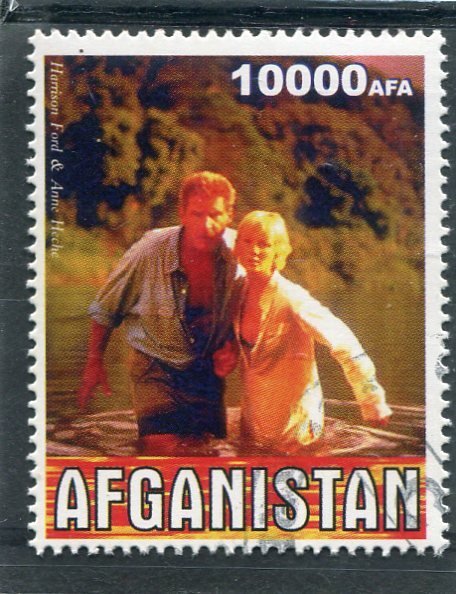 Rwanda 1999 MILLENNIUM Harrison Ford  Anne Heche 1 value Perforated Fine Used VF