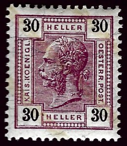 Austria SC#100a Mint VF hr SCV$50.00...Worth a close look!!