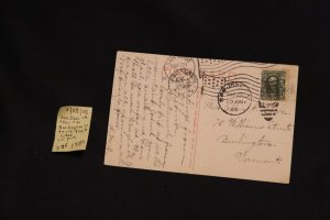 Scott 300 on pc/cover San Jose CA (flag) to Burlington VT (flag) (#1389)