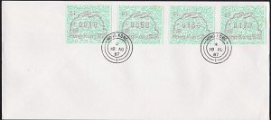 HONG KONG 1987 Year of Rabbit frama set  # 01 on 1988 cover................A9647