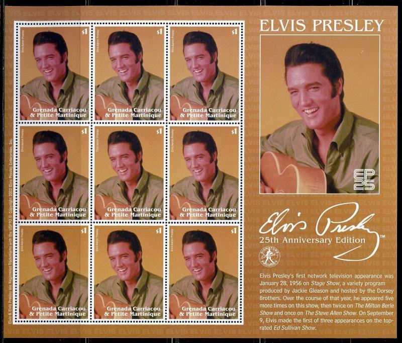 WORLD WIDE SECTION E OF 18  DIFFERENT ELVS PRESLEY SHEETS MINT NEVER HINGED
