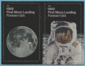 USA Sc. 5400a (55c) Moon Landing 2019 MNH pair