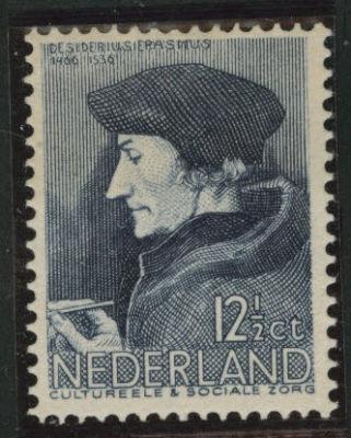 Netherlands Scott B89 MH* 1936 Erasmus stamp CV $13