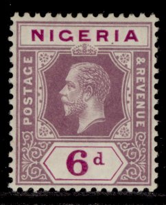 NIGERIA GV SG7, 6d dull purple & bright purple, LH MINT.