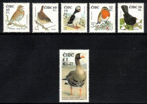 IRELAND 2001 Birds; Scott 1314-19; MNH