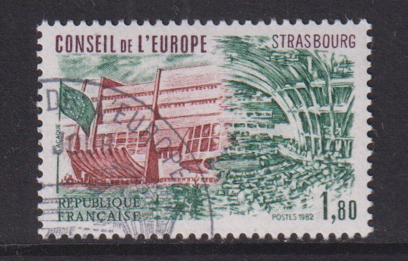 France for the Council of Europe  #1O30  cancelled 1982  new headquarters 1.80fr