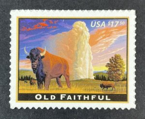 Scott 4379 OLD FAITHFUL US $17.50 Express Mail Stamp MNH 2009