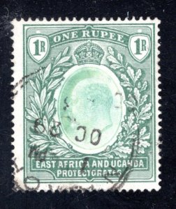 British East Africa & Uganda Protectorate  #9, F/VF, Used, CV $65.00 ....1760008