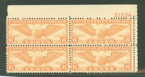 United States #C19 Mint (NH) Plate Block