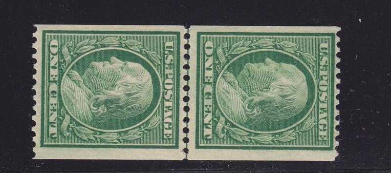 348 Linepair VF OG never hinged PF cert wirth rich color cv $ 650 ! see pic !