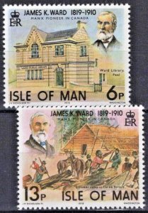 ZAYIX Great Britain Isle of Man 137-138 MNH Manx Pioneer James Ward 020722S59M