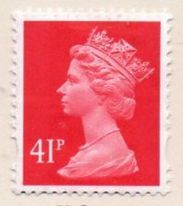 Great Britain Sc MH267 2000 41p carmine rose  QE II Machin head stamp used