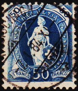 Switzerland. 1882 50c S.G.150B Fine Used