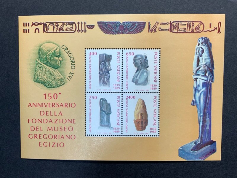 Vatican City MNH Souvenir Sheet #829 Egyptian art