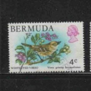 BERMUDA #364 1978 4c WHITE-EYED VIREO BIRD F-VF USED a