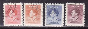 Nauru-Sc #35-38-used-1937 KGVI Coronation set-