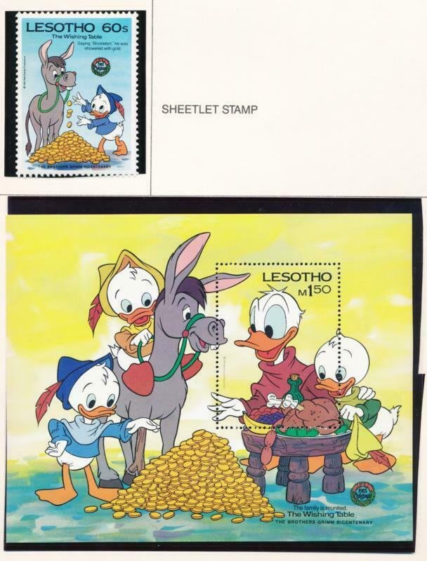 DISNEY LESOTHO 412-420 MINT NH THE WISHING TABLE