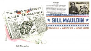 #4445 Bill Mauldin Edken FDC