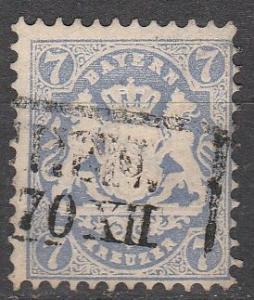 Bavaria #26b  F-VF Used CV $35.00  (A13054)