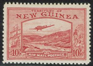 NEW GUINEA 1939 BULOLO AIRMAIL 10 /- 