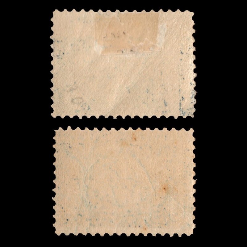 GoodChoice: US 1920 Sc 550 x2 Pilgrim Tercentenary 5¢ Blue Mint MH OG F/VF & VF