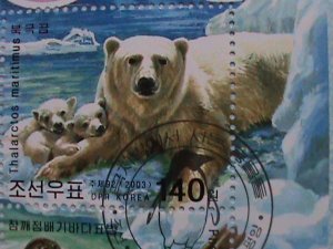 ​KOREA 2003 SC# 4323 ARCTIC & ANTARCTIC ANIMALS-CTO SHEET-VERY FINE