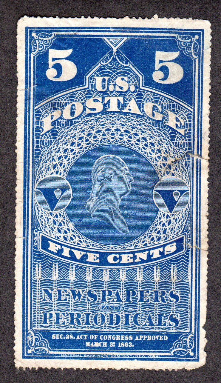 Newspaper & Periodical Stamp, Scott PR8, used, Lot 220360 01